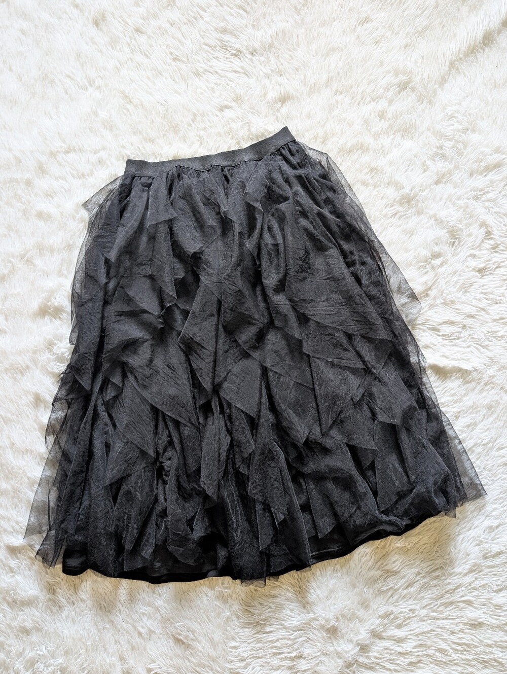 Blackmilk The Black Pirouette Layered Tulle Kawaii Goth Midi Skirt Small - Picture 6 of 13